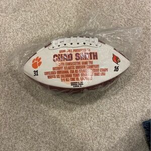 Clemson Commemorative Game Ball - Chad Smith - Clemson vs. Louisville